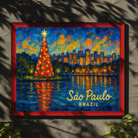 São Paulo Christmas Celebration Poster