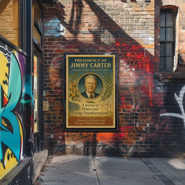 Jimmy Carter Presidency Overview Poster Wall Art Print PosterGoat