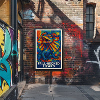Frill-Necked Lizard Poster