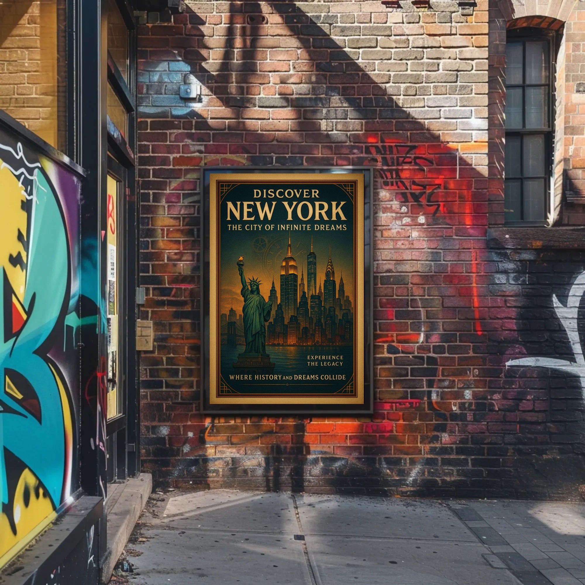 New York Skyline Dreams Urban or Cityscape Poster