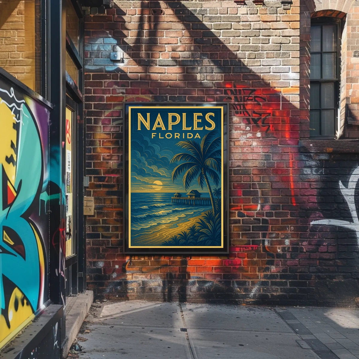 Naples Florida Coastal Paradise Poster Wall Art 18x24