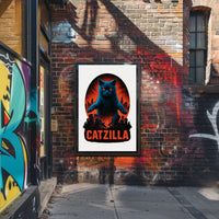 Catzilla Strikes! Poster PosterGoat