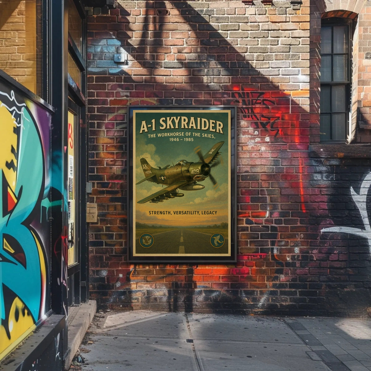 A-1 Skyraider The Workhorse of the Skies Poster