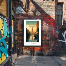 Serene Bangkok Skyline Poster PosterGoat