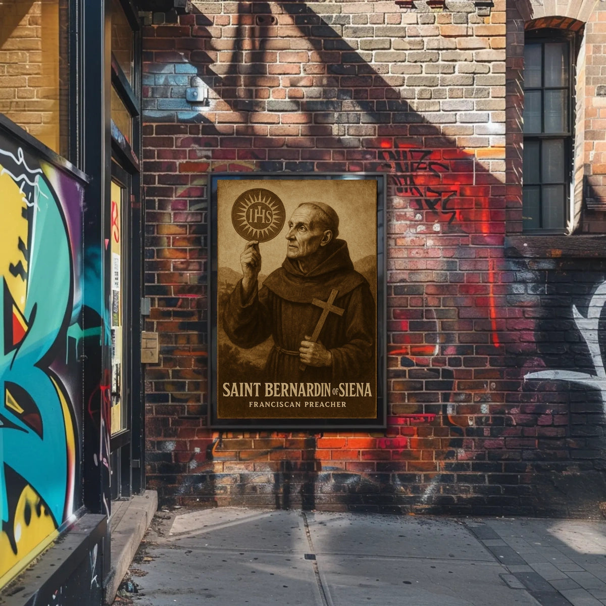 Saint Bernardin Of Siena Poster