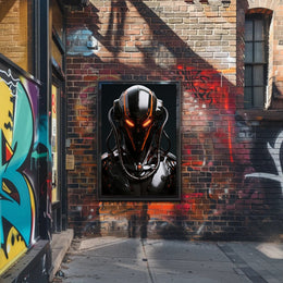 Futuristic Cyborg Sentinel Poster PosterGoat