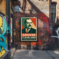 Grover Cleveland Vintage Political Propaganda Poster