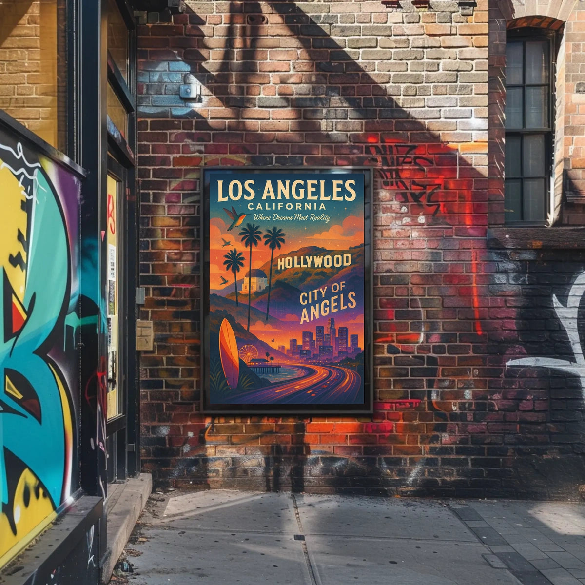 Los Angeles City Of Angels Poster