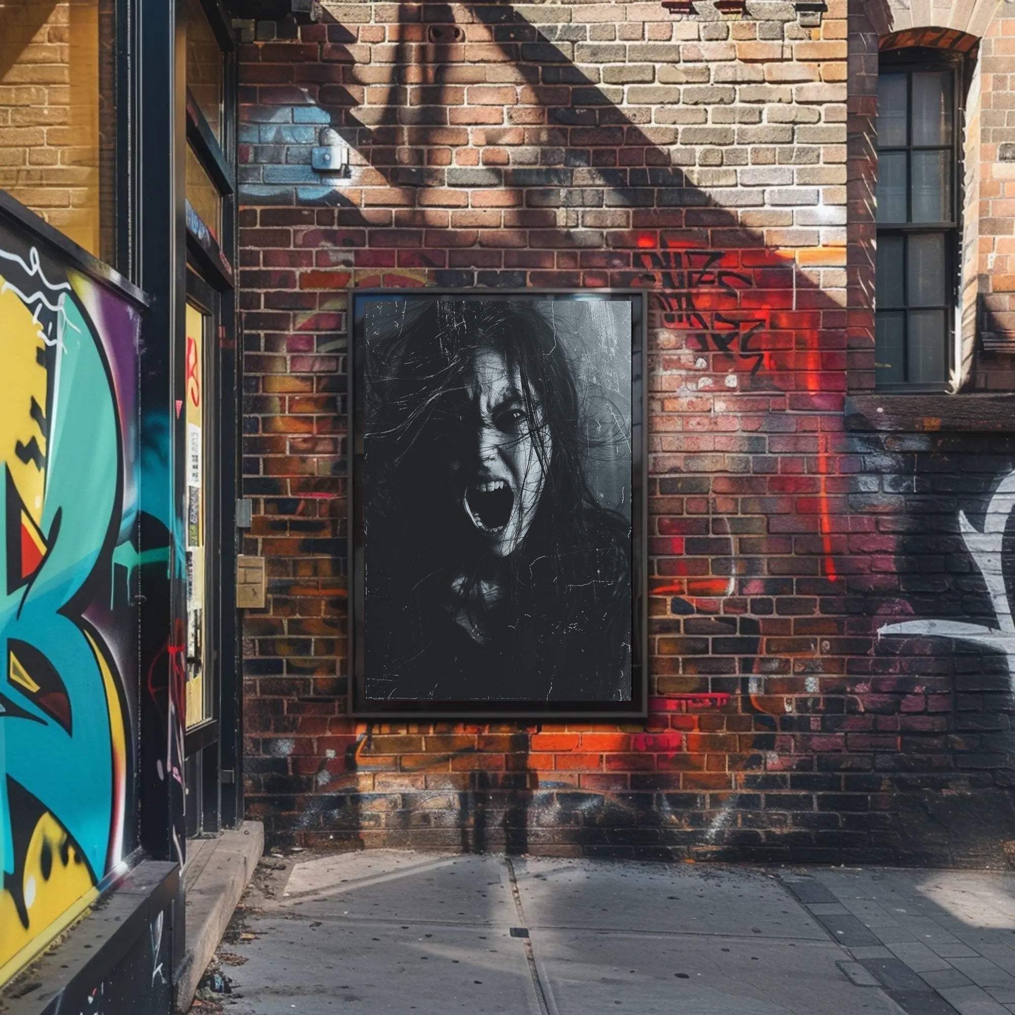 Scream in the Shadows Art Print Poster Decor PosterGoat