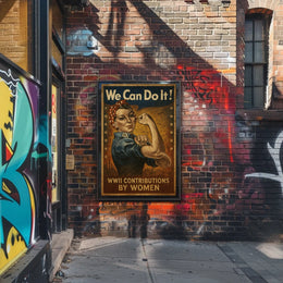 We Can Do It WWII Contributions by Women Poster