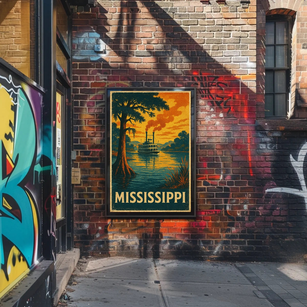 Mississippi Riverboat Poster