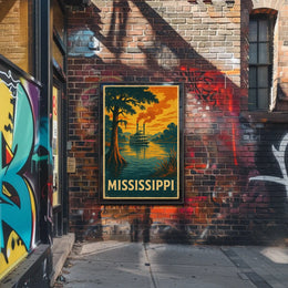 Mississippi Riverboat Poster