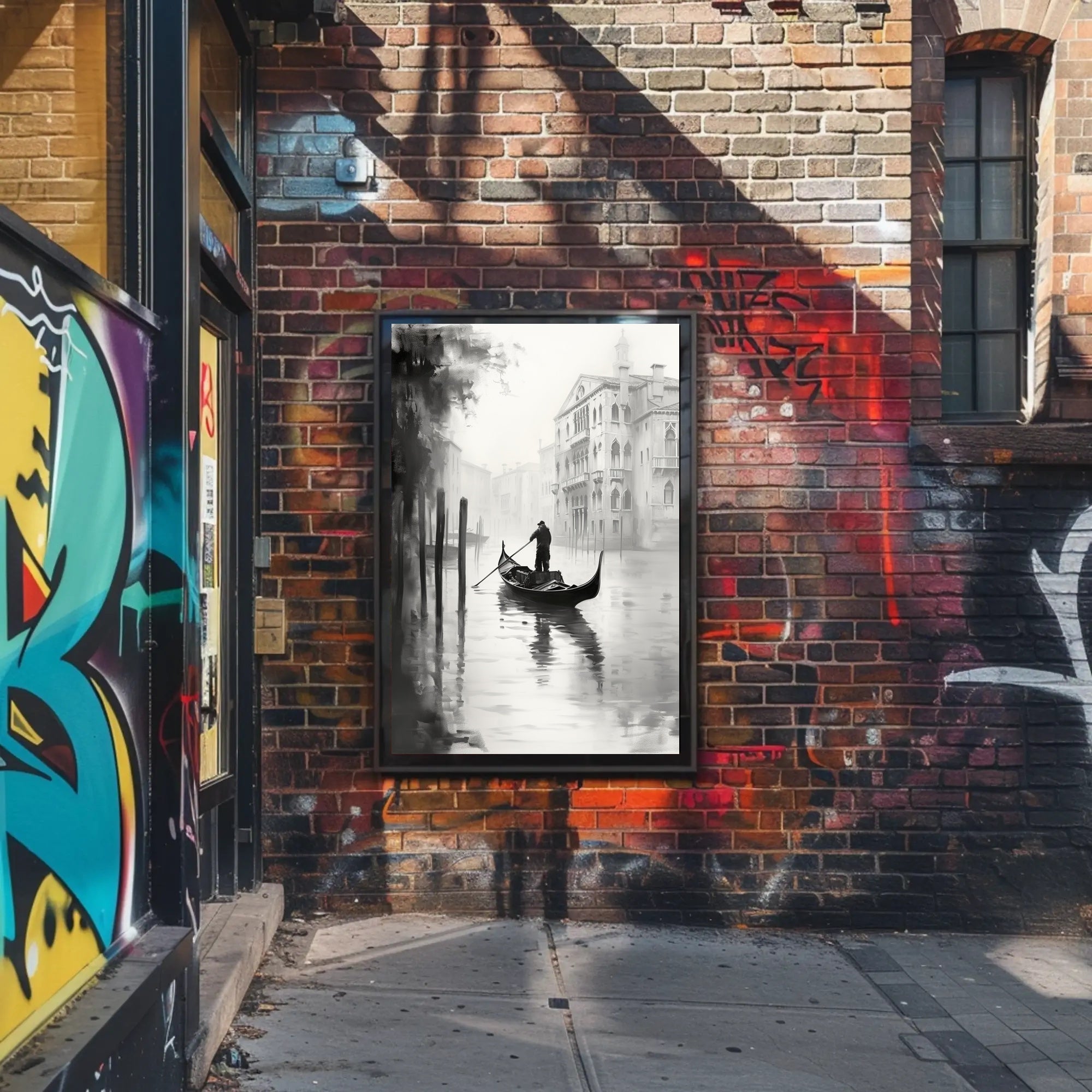 Gondola In The Mist Poster