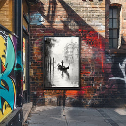 Gondola In The Mist Poster