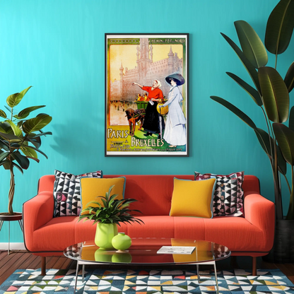 Angers Circuits Automobiles Town Vintage Travel Poster