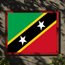 Saint Kitts and Nevis Flag Poster