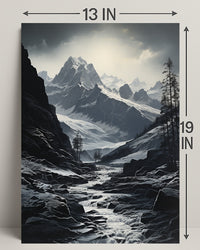 Majestic Mountain Landscape Poster