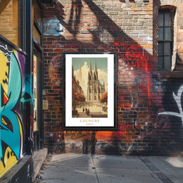 Cologne Cathedral in Autumn Poster PosterGoat