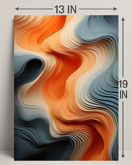 Fluid Waves Of Color Poster PosterGoat