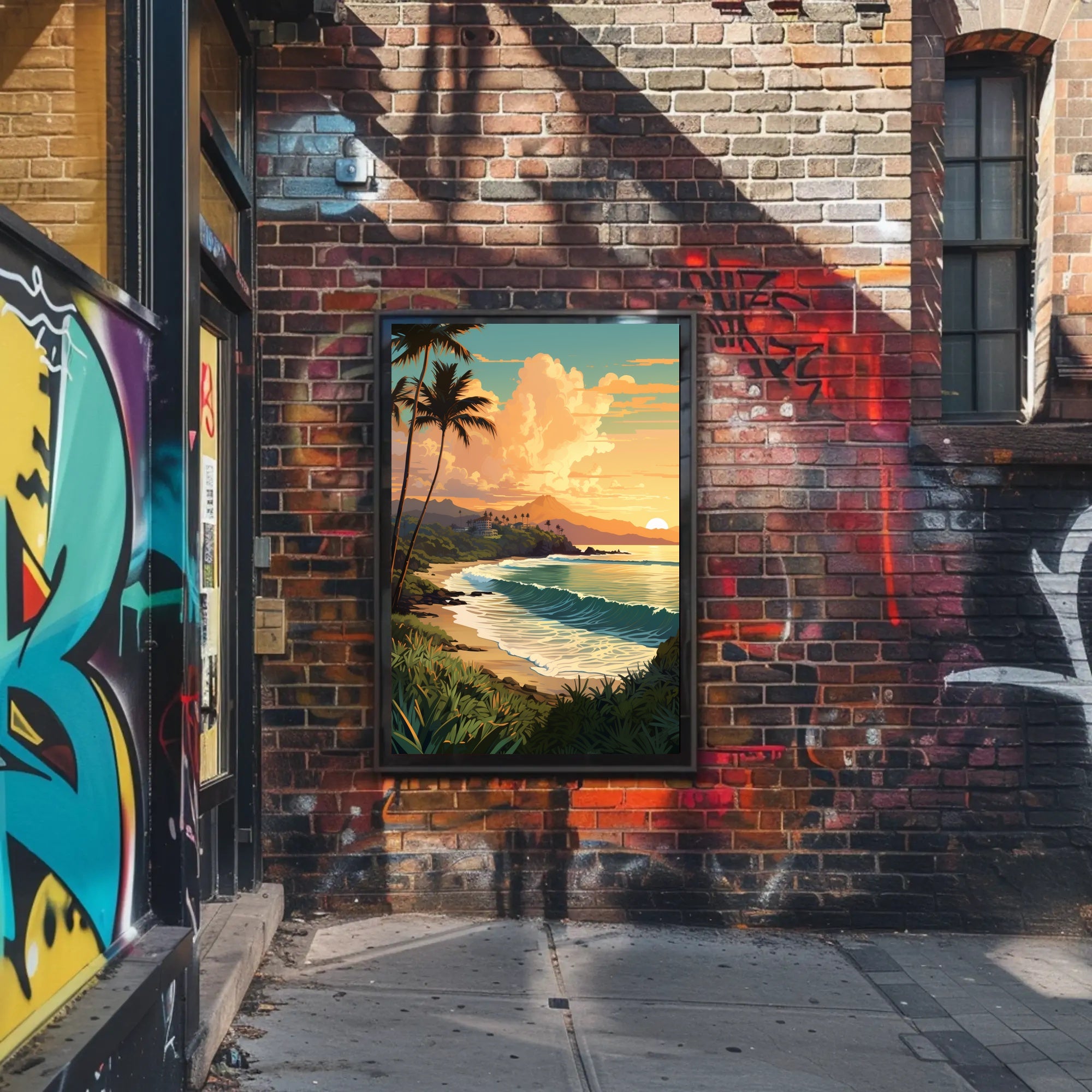 Tropical Sunset Serenity Poster