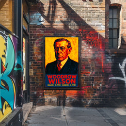 Woodrow Wilson Presidential Term Poster