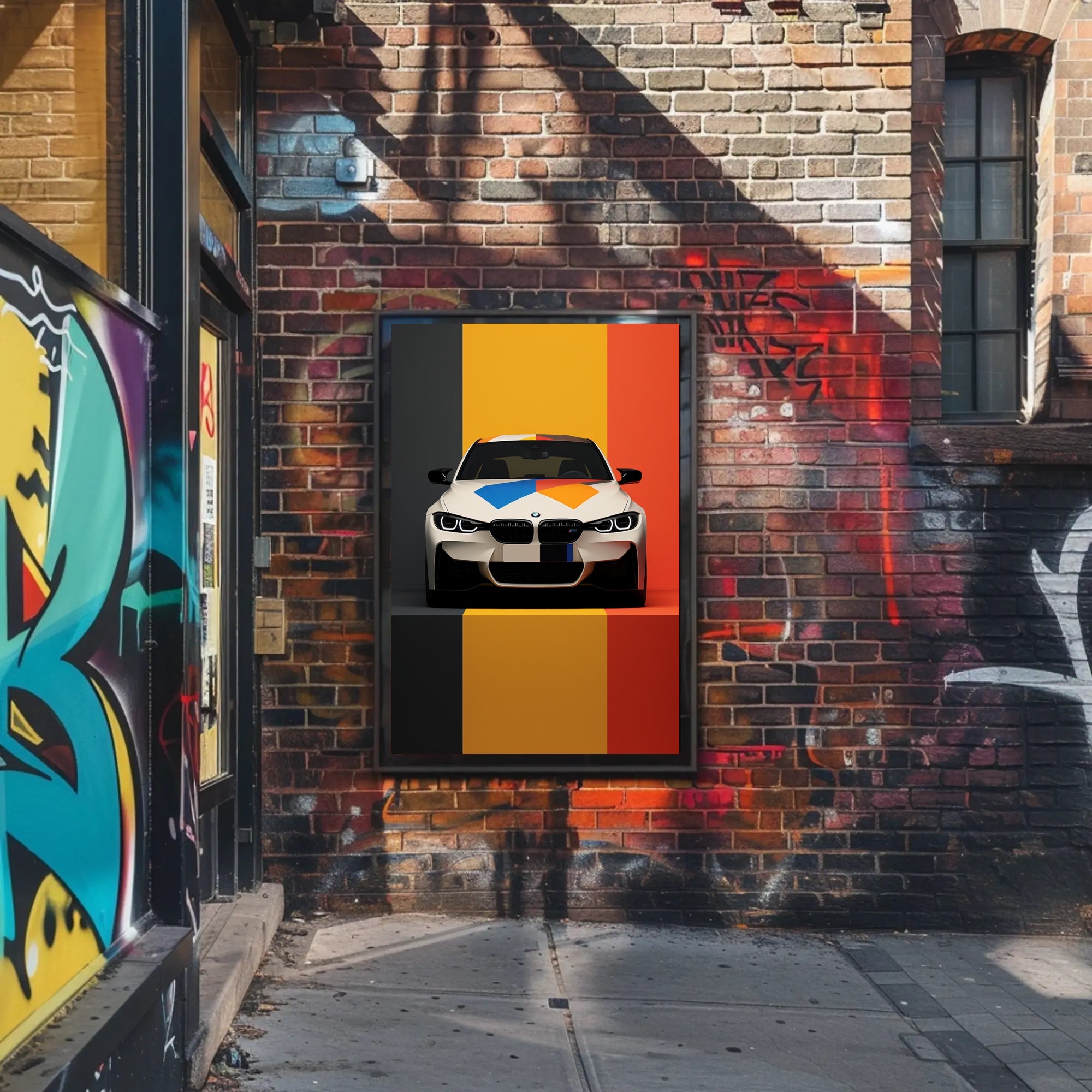 Vibrant Automotive Design Poster PosterGoat