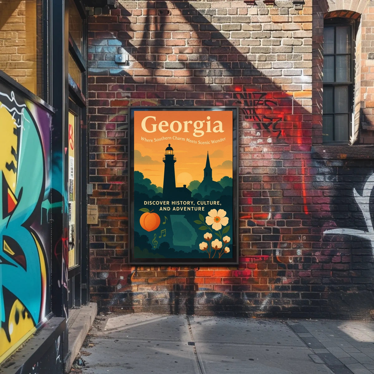 Georgia Where Southern Charm Meets Poster