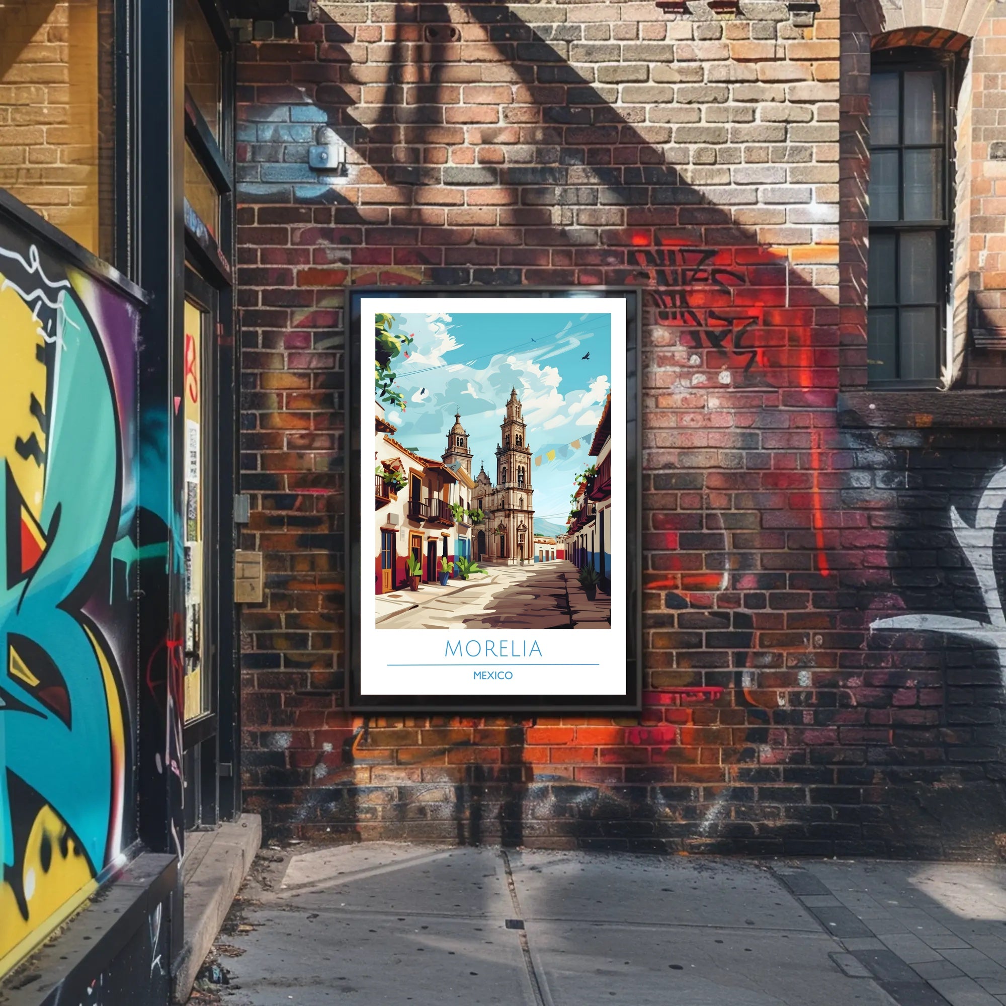Charming Streets of Morelia Poster