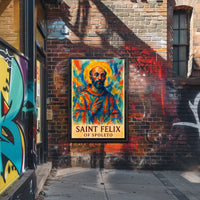 Saint Felix Spoleto Sacred Heritage Travel Portrait Inspirational Wanderer Decor Poster