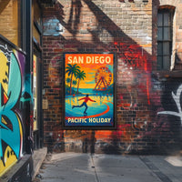 San Diego Pacific Holiday Poster
