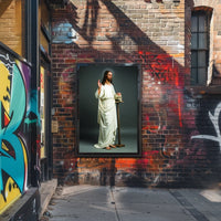 Symbolic Figure with Skull Poster