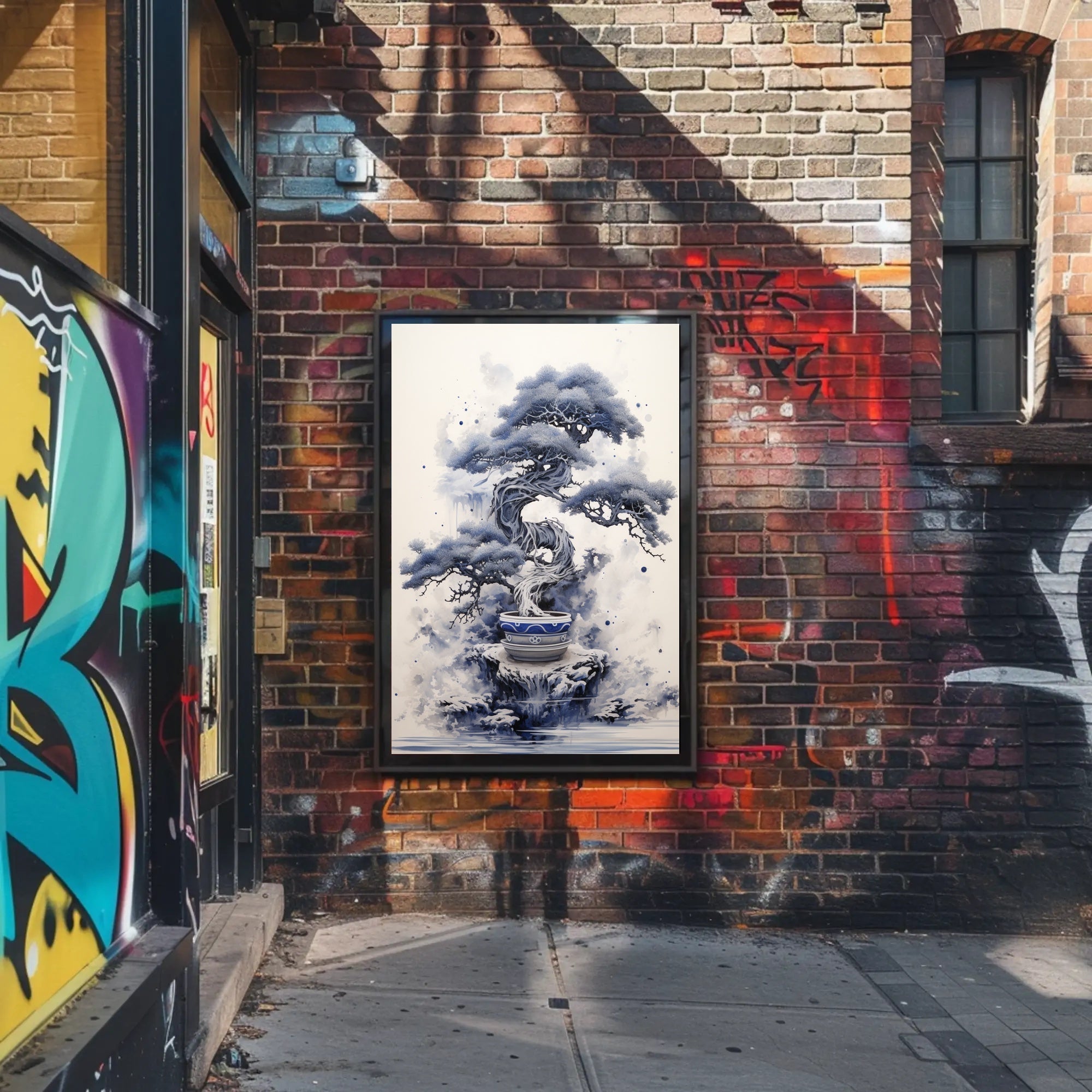 Serene Bonsai Art Poster PosterGoat