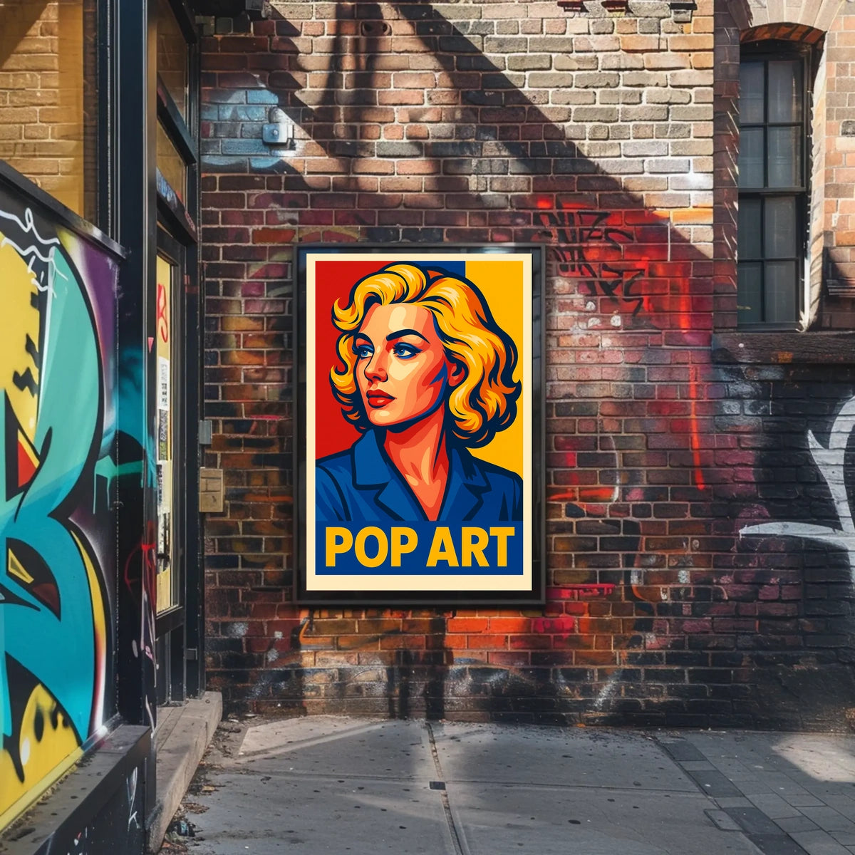Vibrant Pop Art Portrait Poster