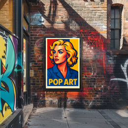Vibrant Pop Art Portrait Poster