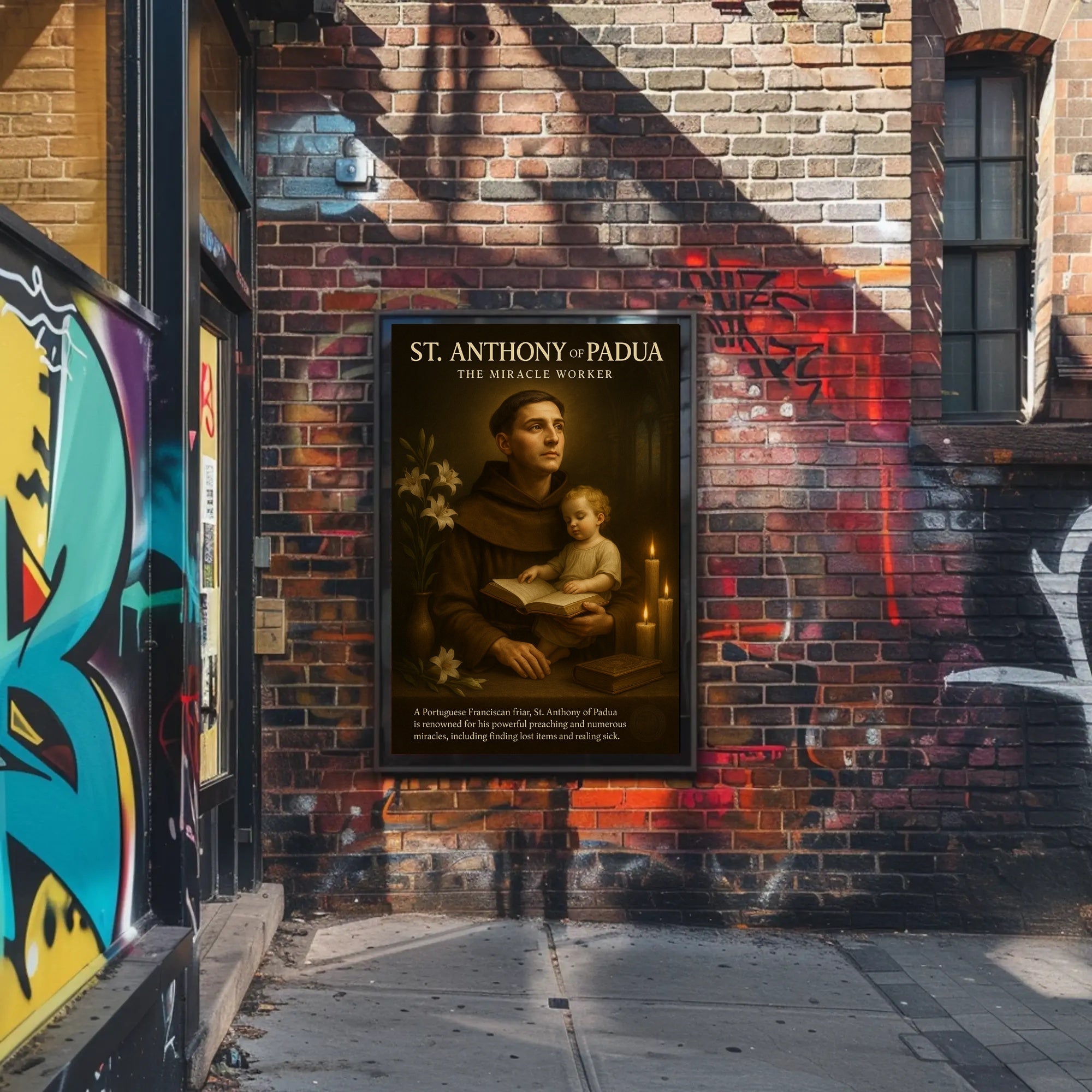 St. Anthony Reverence: Classical Spiritual Heritage Poster PosterGoat