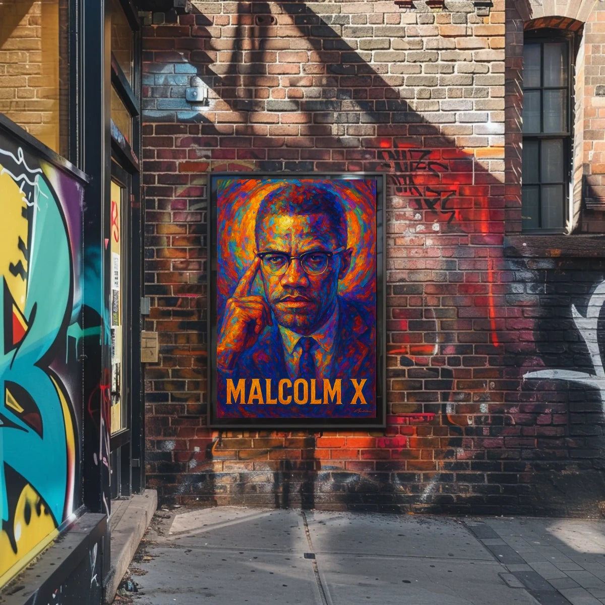 Malcolm X Iconic Leader Poster