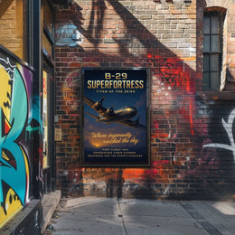 B-29 Superfortress Titan of the Skies Poster