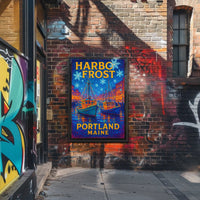 Harbor Frost In Portland, Maine Poster