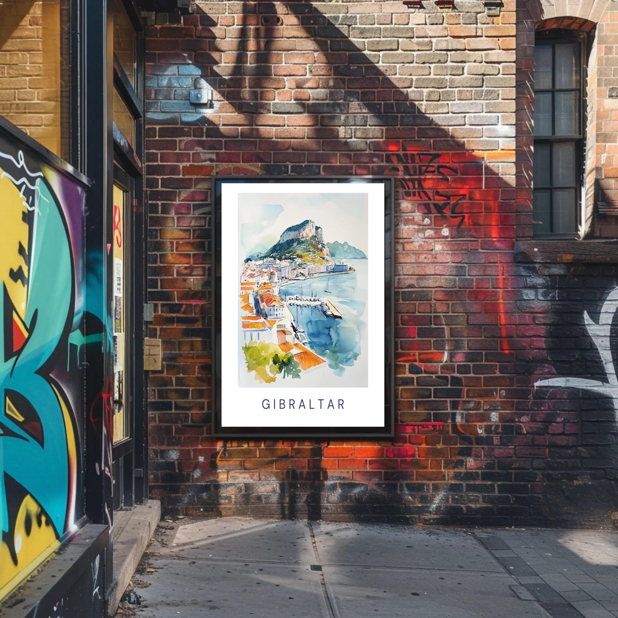 Scenic View of Gibraltar Poster PosterGoat