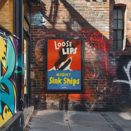 Loose Lips Might Sink Ships Poster PosterGoat