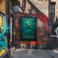 Tiger Shark Salt Water Predator Poster