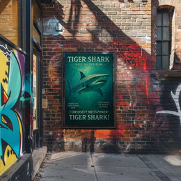Tiger Shark Salt Water Predator Poster