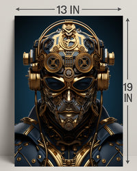 Steampunk Cyborg Poster PosterGoat
