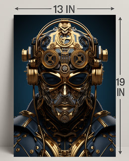 Steampunk Cyborg Poster PosterGoat