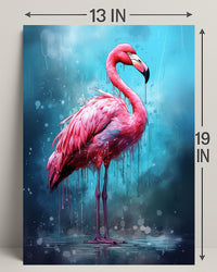 Vibrant Flamingo Art Poster