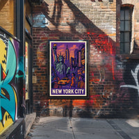 New York City Poster Vibrant Urban Art For Home Decor