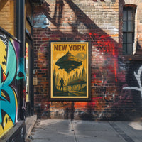 New York Futuristic Vision Poster