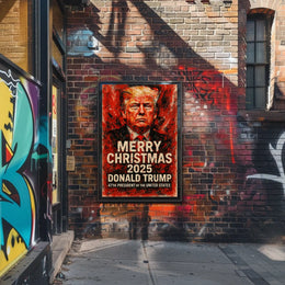 Donald Trump Christmas Holiday 2025 Political Poster