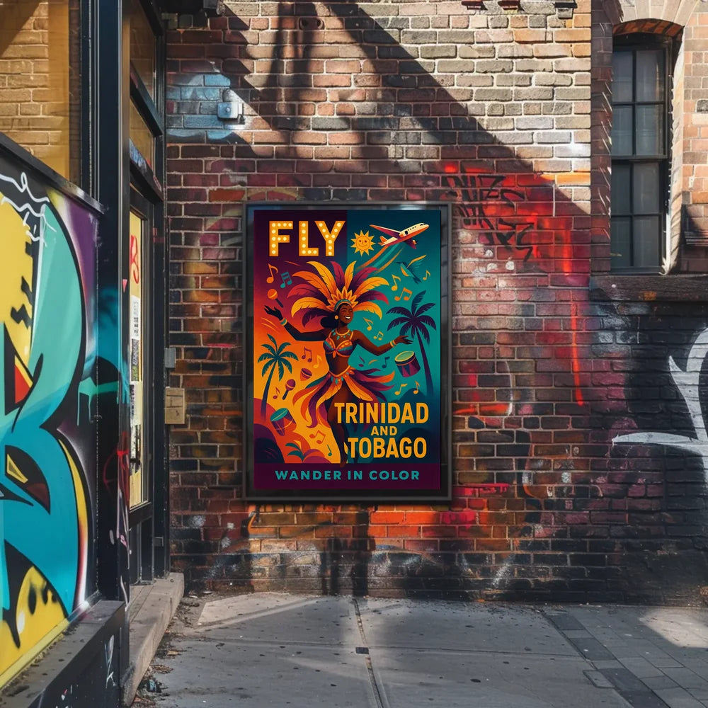 Wander in Color Vibrant Caribbean Travel Poster PosterGoat