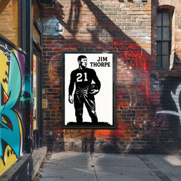 Jim Thorpe Legendary Athlete Poster
